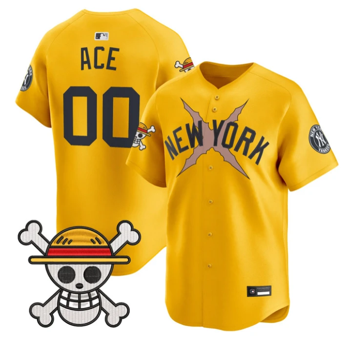 Ace Jersey #00 Yankees One Piece Vapor Premier Stitched by My Store