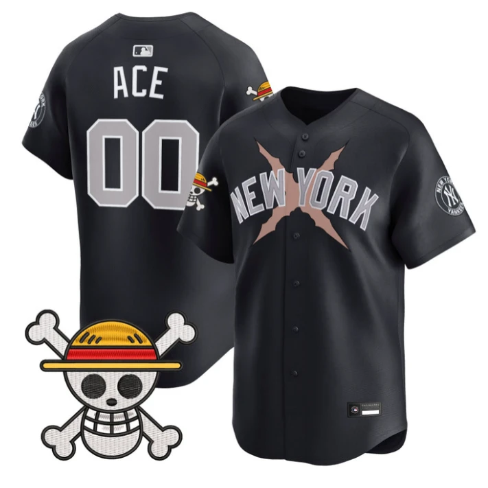 Ace Jersey #00 Yankees One Piece Vapor Premier Stitched by My Store