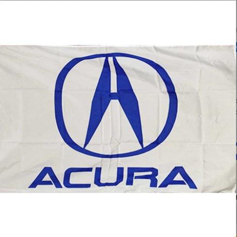 Acura Sport Racing White Blue Flag 3X5 Ft Polyester Banner USA 90x150cm by flagsjustdoit