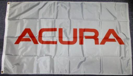 Acura Sport White Flag 3X5 Ft Polyester Banner USA 90x150cm by flagsjustdoit