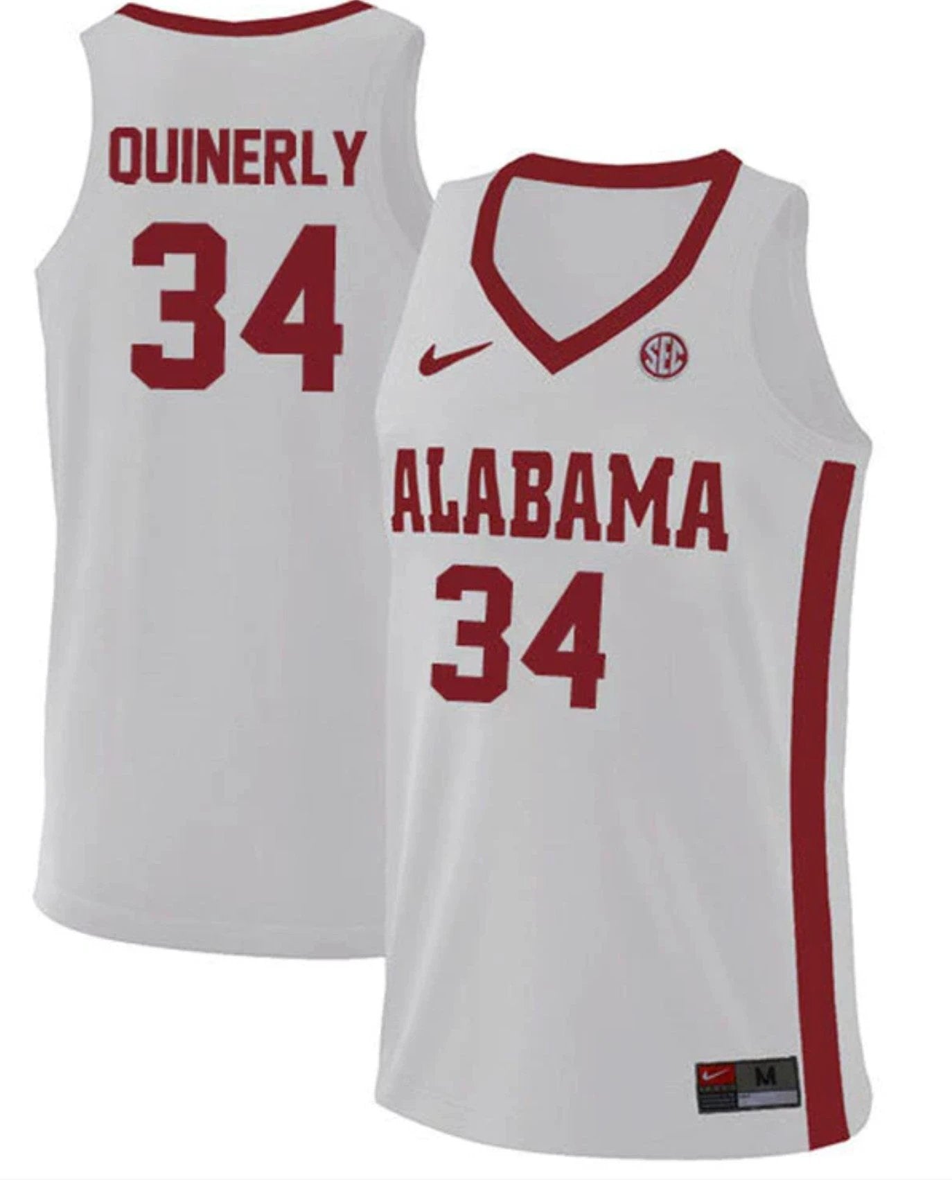Adam CottrellJaden QuinerlyBasketball Replica White #34 by My store basketball