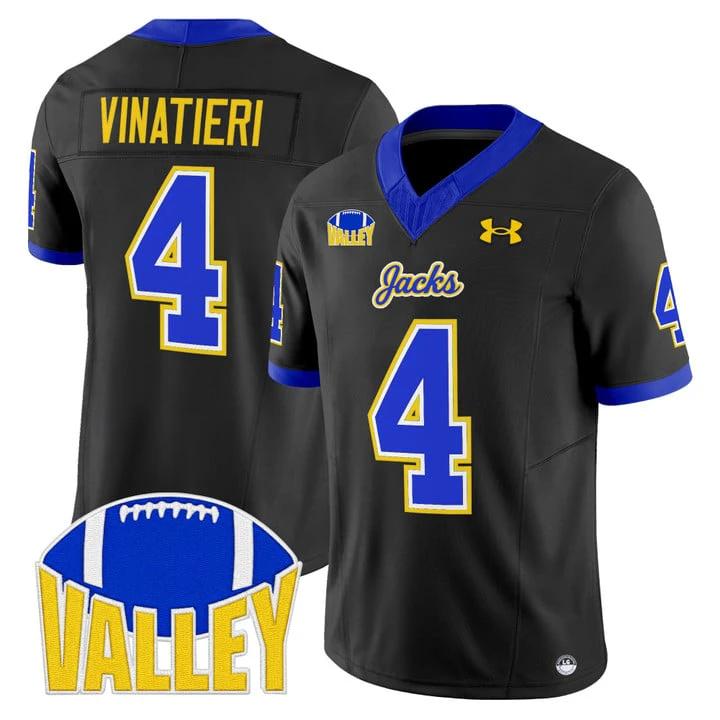 Adam Vinatieri Jersey #4 South Dakota State Jackrabbits 2025 Stitched by My Store NCAA Football Jerseys