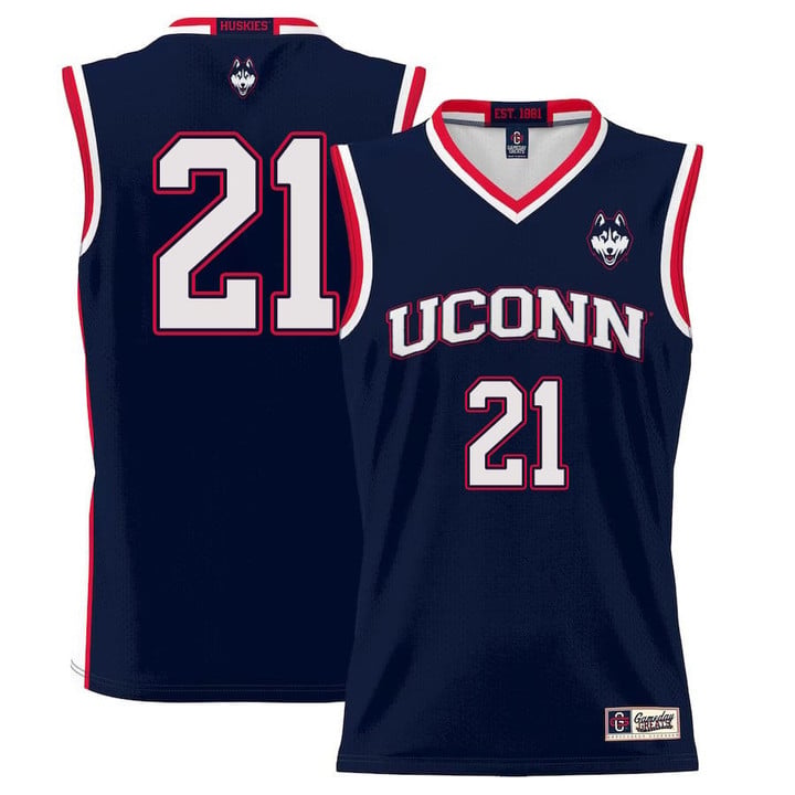 Adama Sanogo Jersey UConn Huskies College Basketball No Name Navy #21 by My store basketball