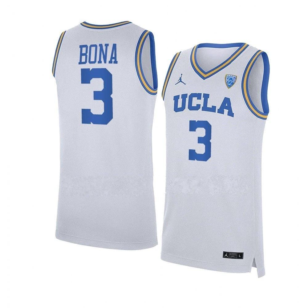 Adem Bona Jersey #3 UCLA Bruins NCAA College Basketball Jerseys White by My store basketball