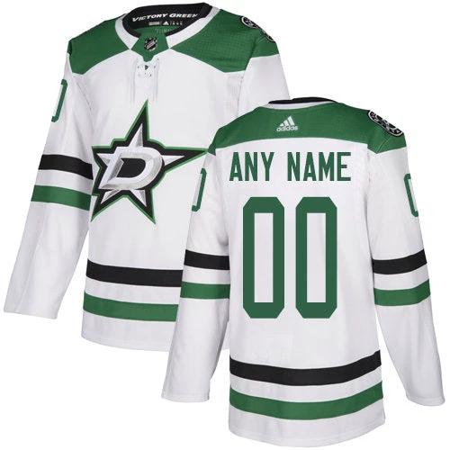 Adidas Dallas Stars Away NHL White Customized Jersey by Hockey David