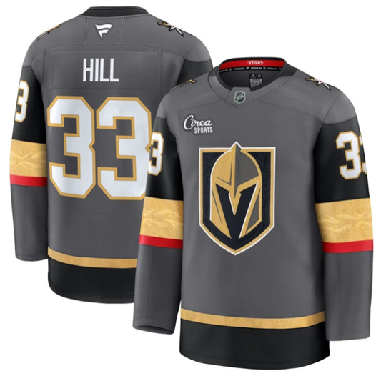 Adin Hill Jersey #33 Vegas Golden Knights Premium Stitched Gray by Hockey David