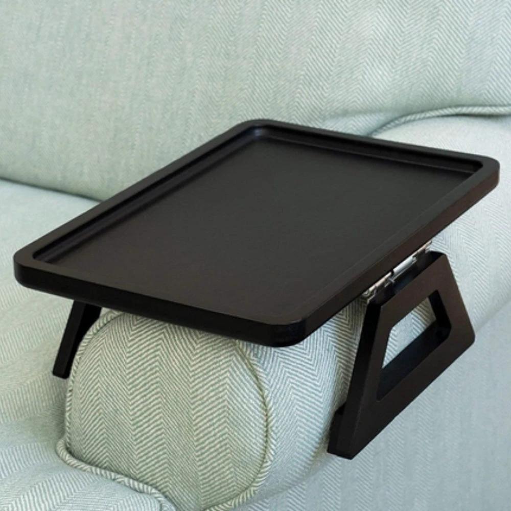 Adjustable Bamboo Clip-On Arm Tray Table by Casa & Beyond