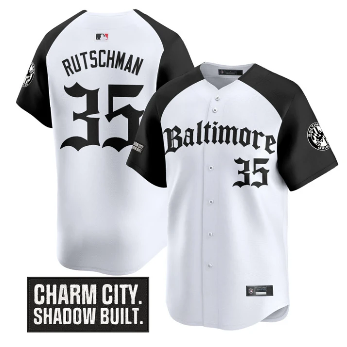 Adley Rutschman Jersey #35 Baltimore Orioles Gothic Harbor Edition Alternate by My Store
