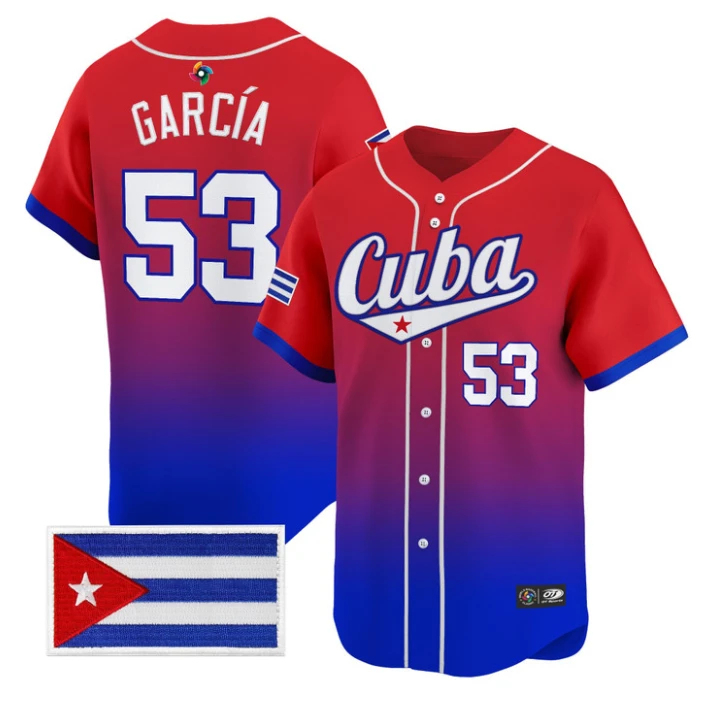 Adolis García Jersey #53 Team Cuba 2026 World Baseball Roster Stitched by My Store