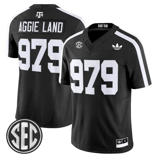 Aggie Land Jersey #979 Texas A&M Aggies 2025 Vapor V2 Stitched by My Store NCAA Football Jerseys