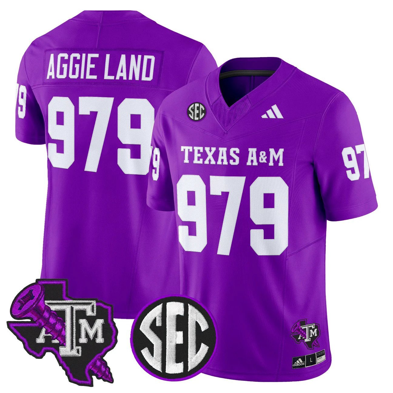 Aggie Land Jersey #979 Texas A&M Aggies DJ Screw Vapor Limited Stitched by My Store NCAA Football Jerseys