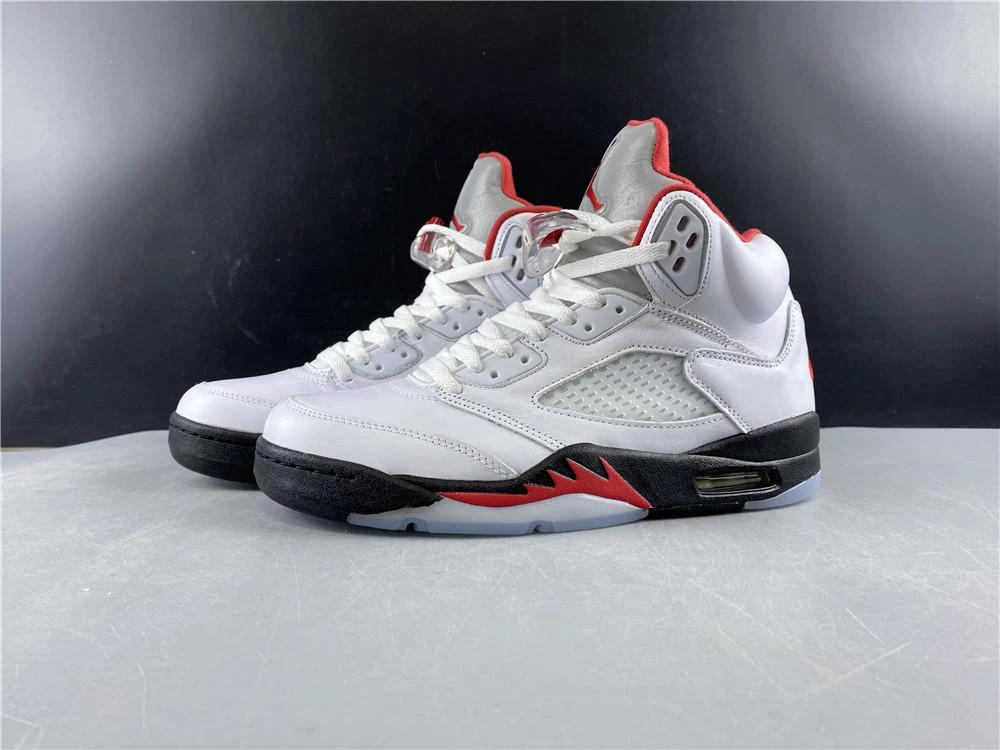 Air Jordan 5 Retro Fire Red Silver Tongue (2020) by Air Jordan