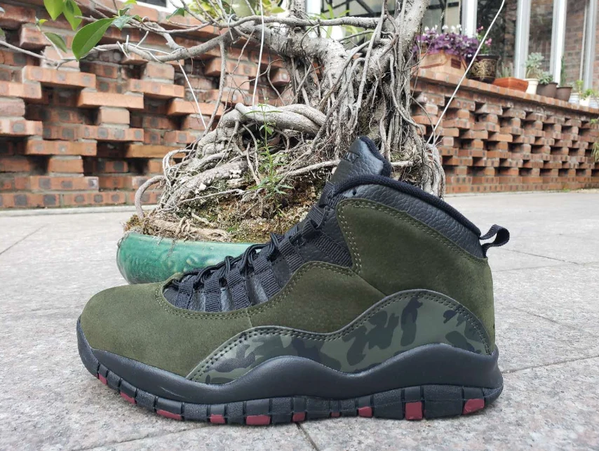 Air Jordan 10 Army Green Camouflage by Air Jordan
