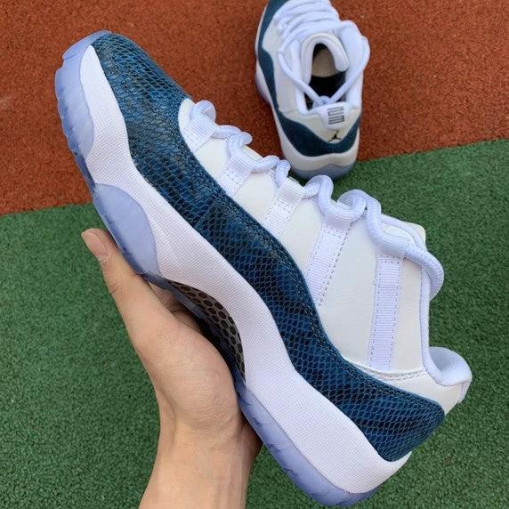 Air Jordan 11 Low Snake Skin Navy by Air Jordan