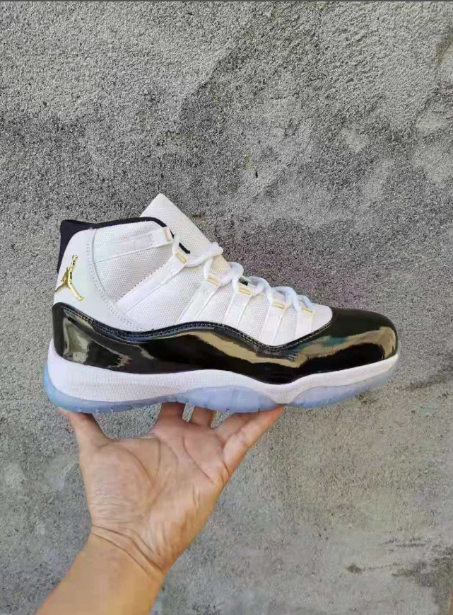 Air Jordan 11 White Black Gold by Air Jordan