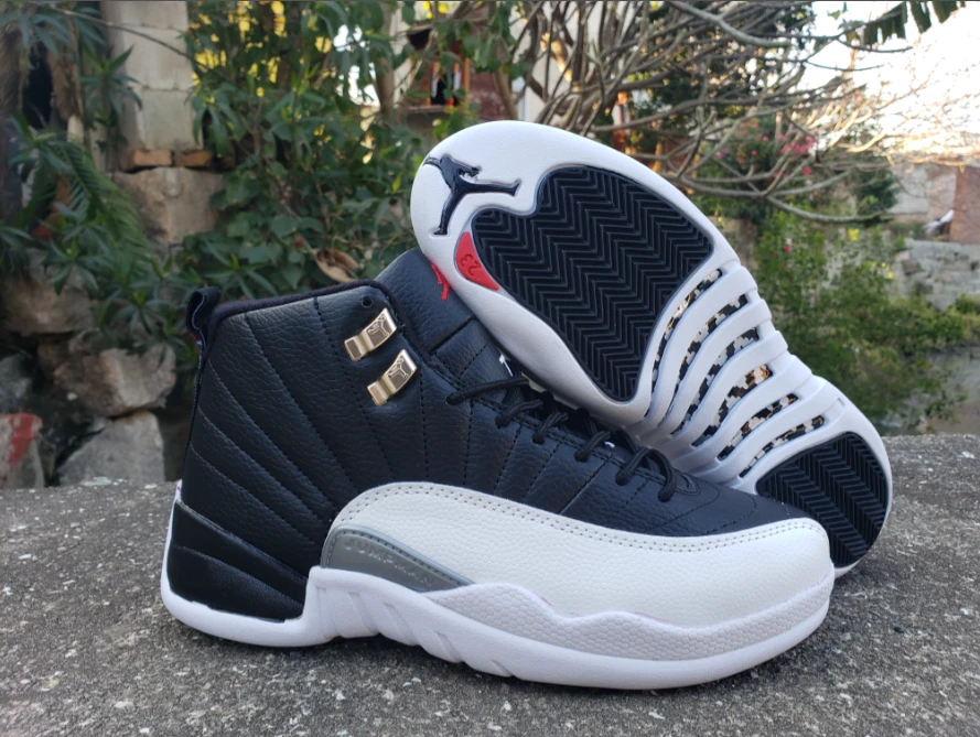 Air Jordan 12 Playoffs Black White by Air Jordan