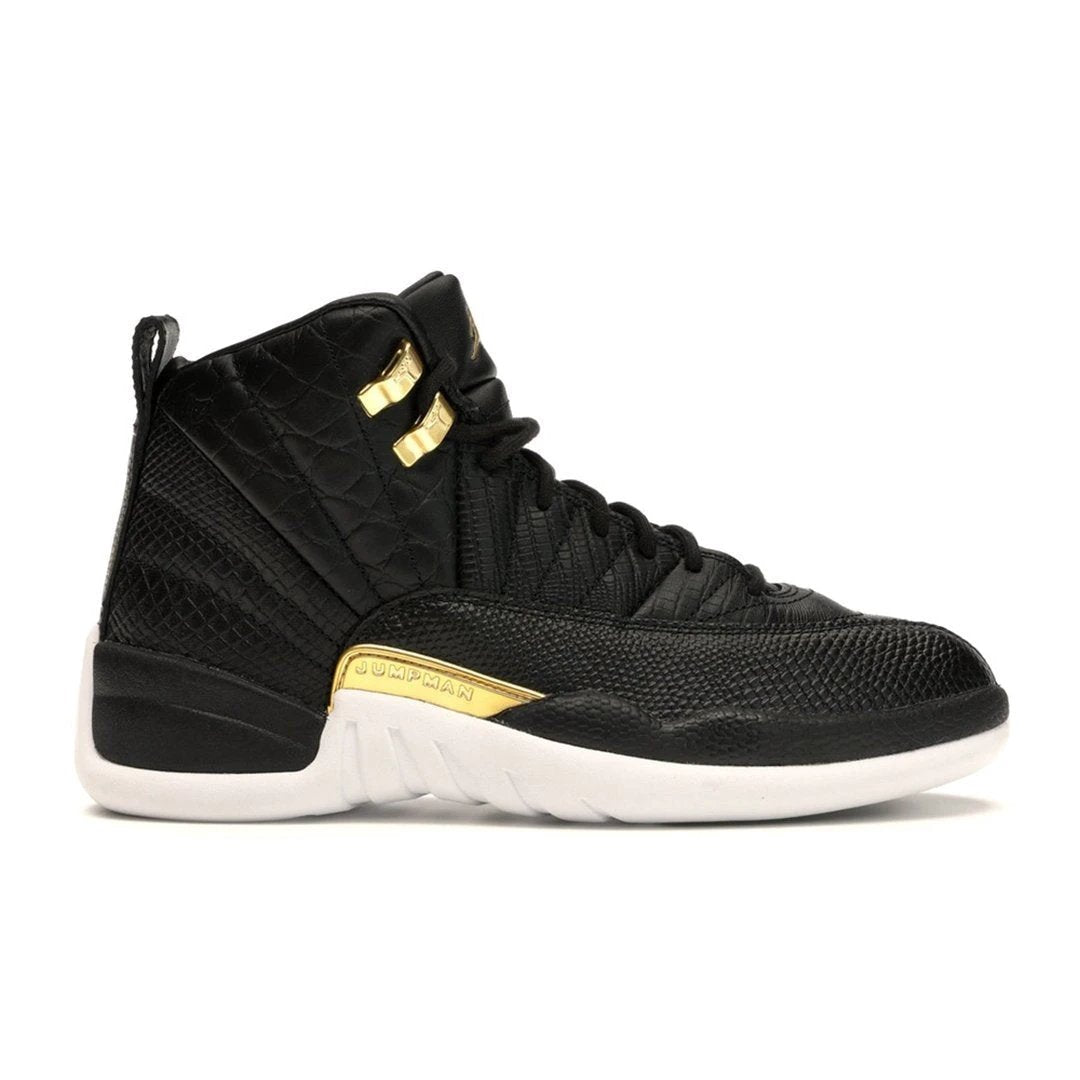 Air Jordan 12 Retro Black Metallic Gold White (W) by Air Jordan