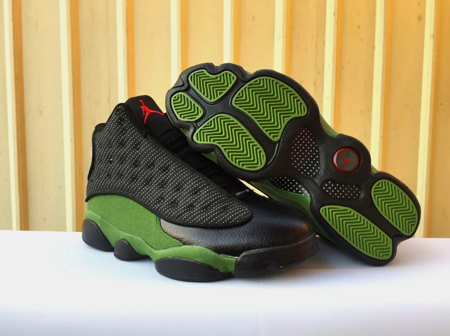 Air Jordan 13 Black Green Mesh by Air Jordan