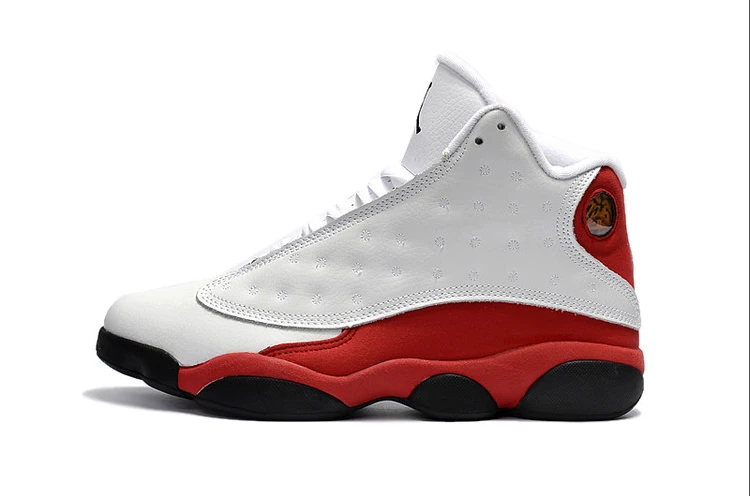 Air Jordan 13 White Red Black Leather by Air Jordan