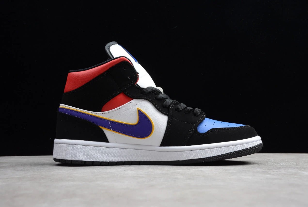 Air Jordan 1 High Black White Red And Blue by Air Jordan