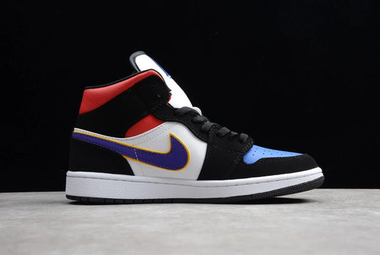 Air Jordan 1 High Black White Red And Blue by Air Jordan