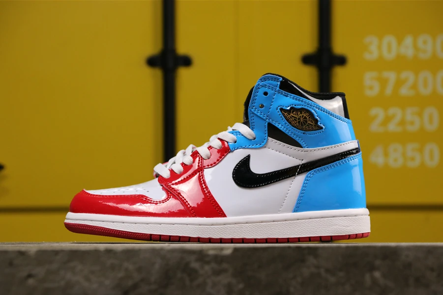 Air Jordan 1 High Fearless Chicago Unc Red White Blue USA by Air Jordan