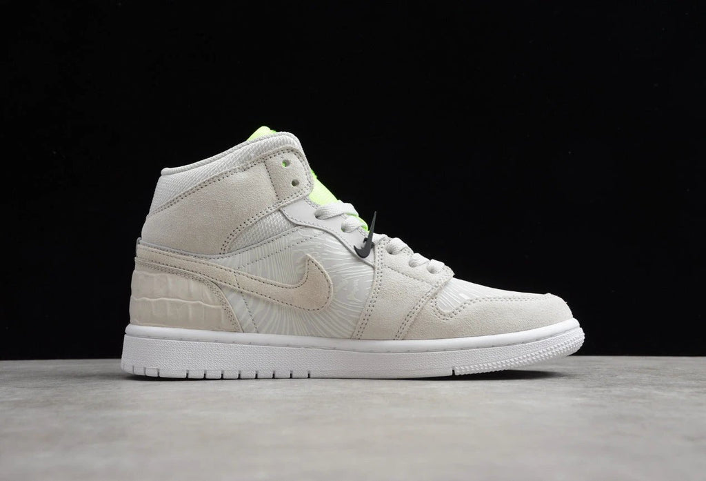 Air Jordan 1 High Gray Fluorescent Green by Air Jordan