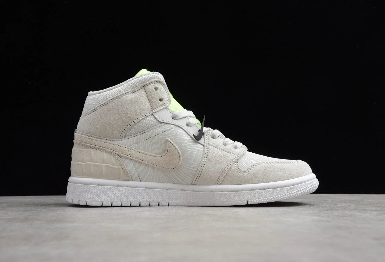 Air Jordan 1 High Gray Fluorescent Green by Air Jordan