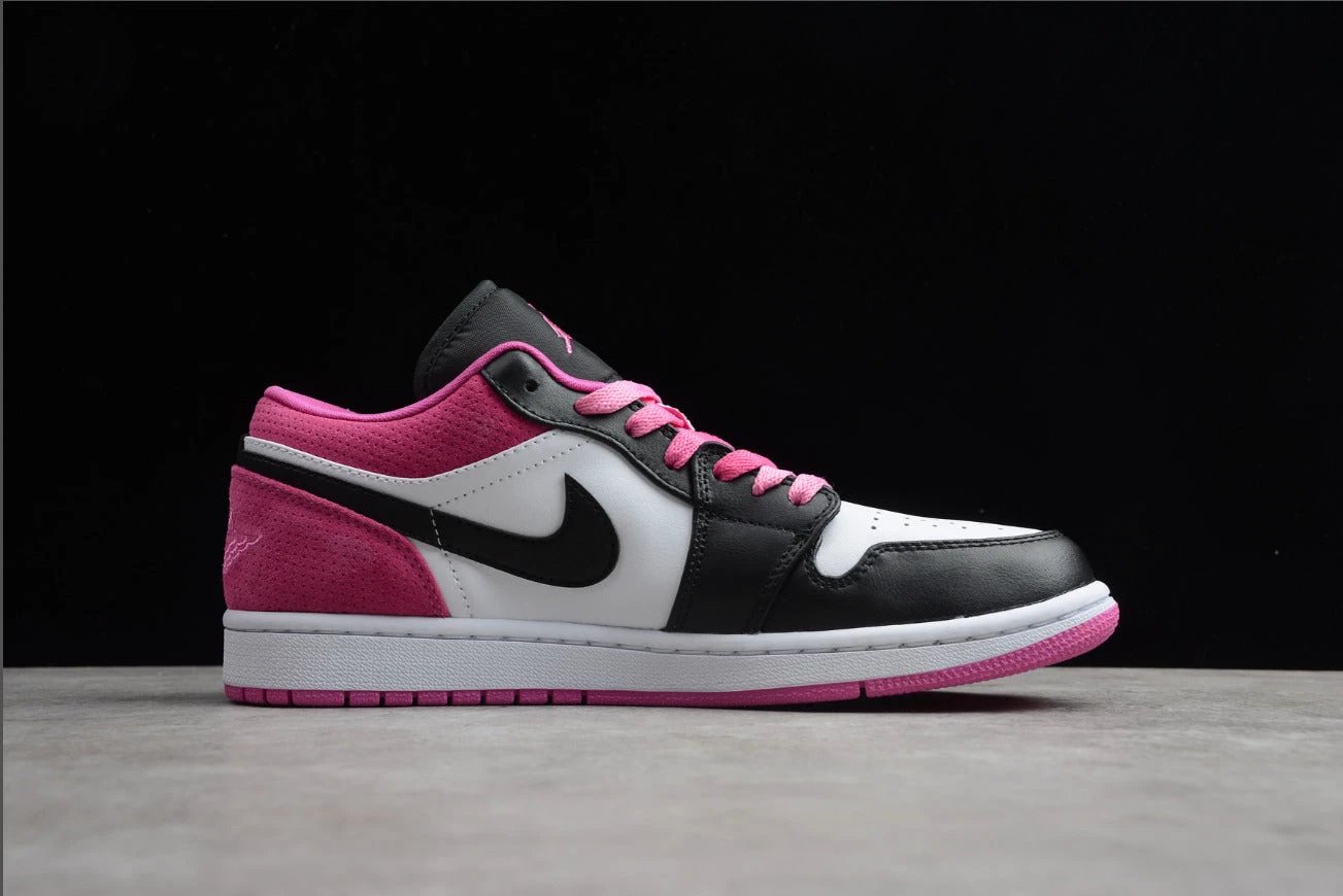 Air Jordan 1 Low Black Active Fuchsia by Air Jordan