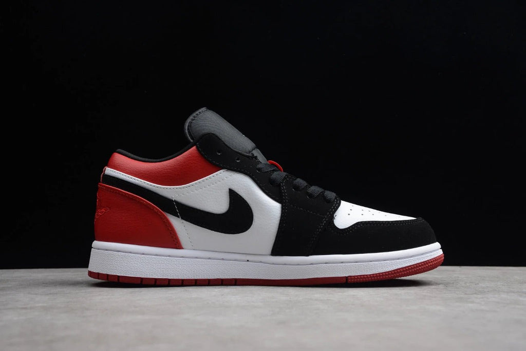 Air Jordan 1 Low Black And White Red by Air Jordan