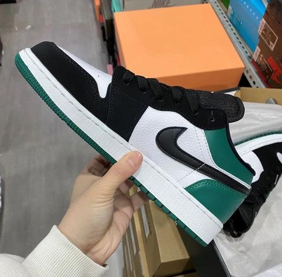 Air Jordan 1 Low Black Green Toe by Air Jordan