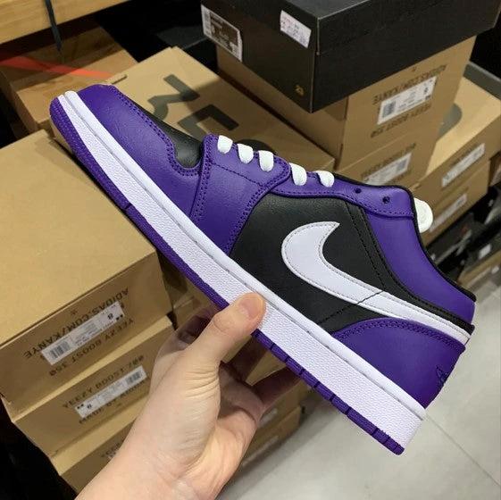 Air Jordan 1 Low Black Purple Toe Grape by Air Jordan