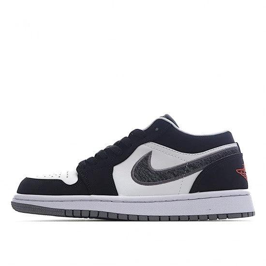 Air Jordan 1 Low Black White Wolf Grey by Air Jordan