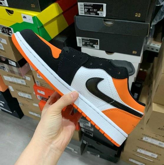 Air Jordan 1 Low Black and White Orange by Air Jordan