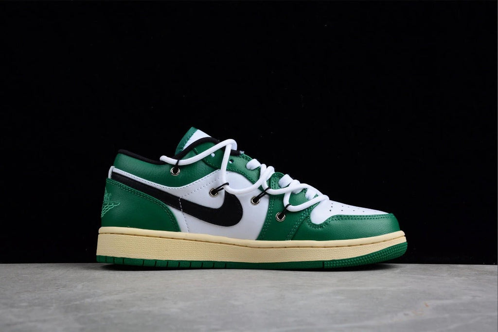 Air Jordan 1 Low Edition White and Green by Air Jordan