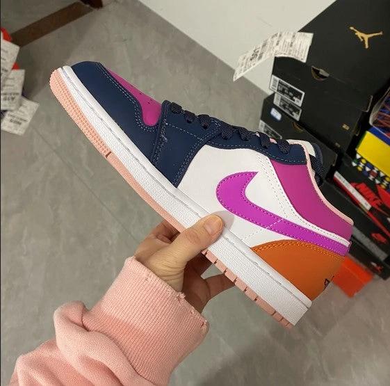 Air Jordan 1 Low SE Mismatched Purple Magenta by Air Jordan