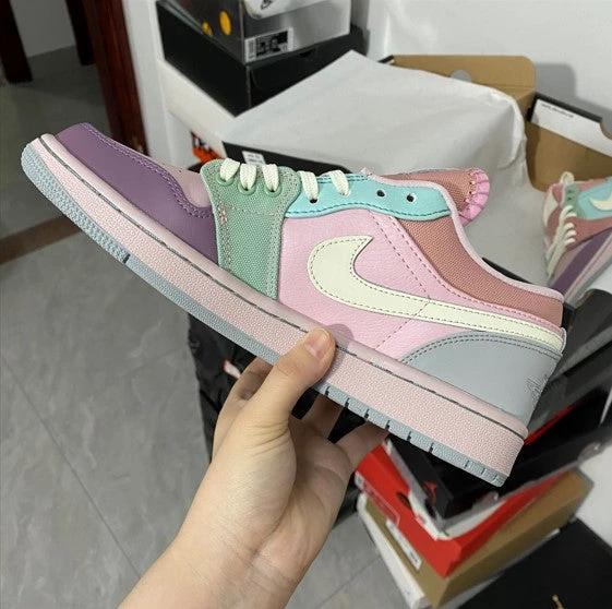 Air Jordan 1 Low SE Pink Green by Air Jordan