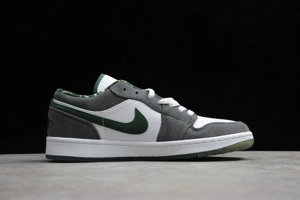 Air Jordan 1 Low Suede Grey Green by Air Jordan