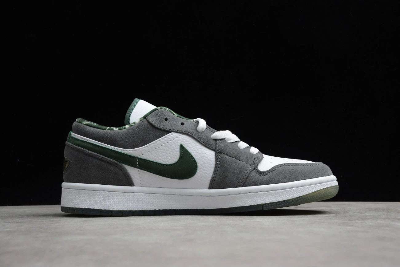 Air Jordan 1 Low Suede Grey Green by Air Jordan
