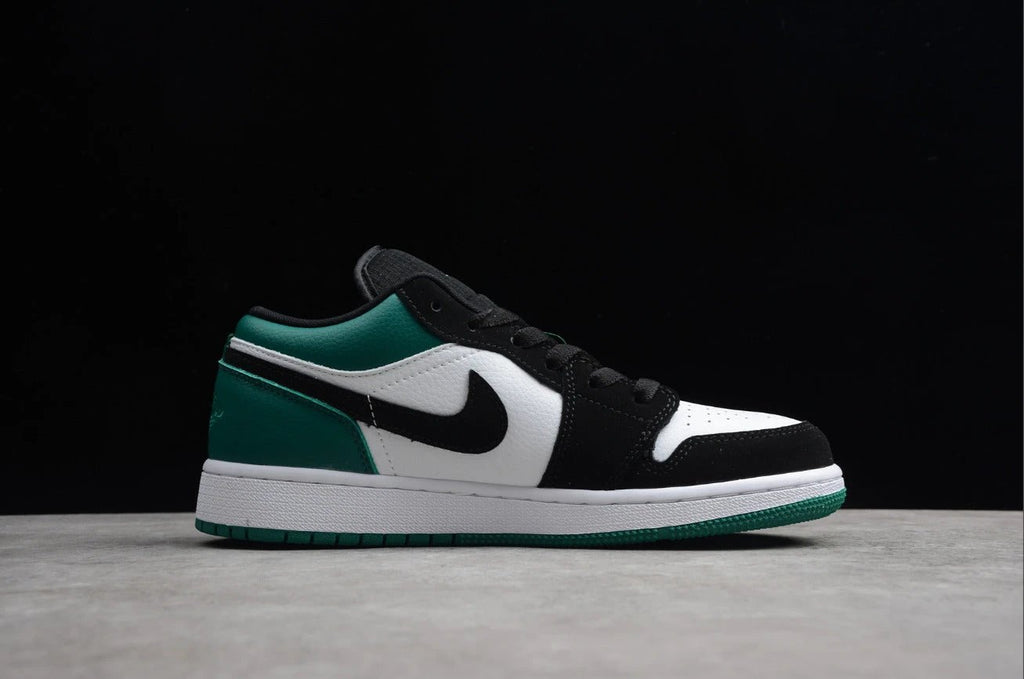 Air Jordan 1 Low Top Black And White Green by Air Jordan