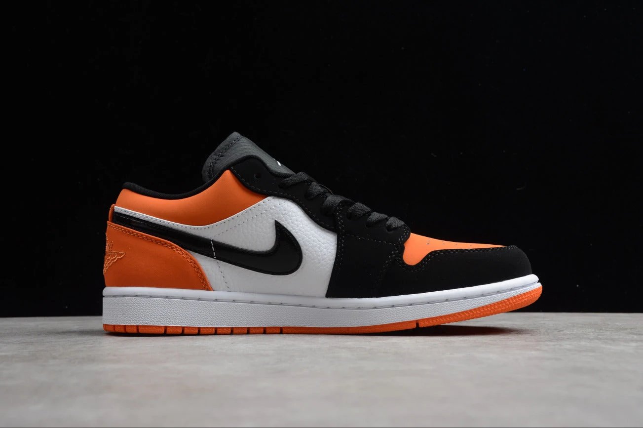 Air Jordan 1 Low Top Black Orange Buckle by Air Jordan