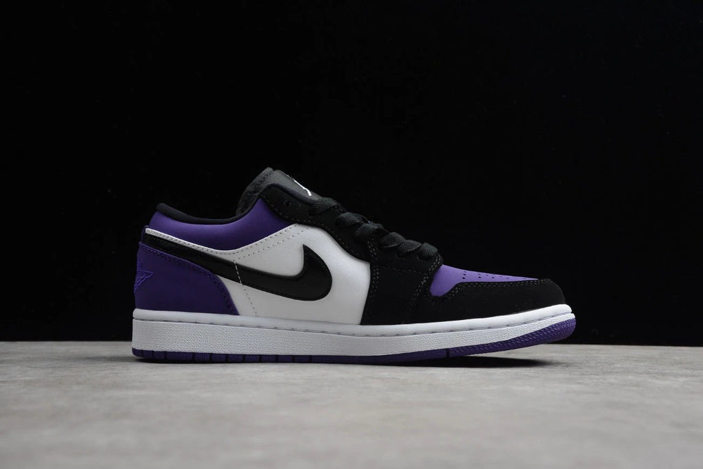 Air Jordan 1 Low Top Black Purple Toe by Air Jordan