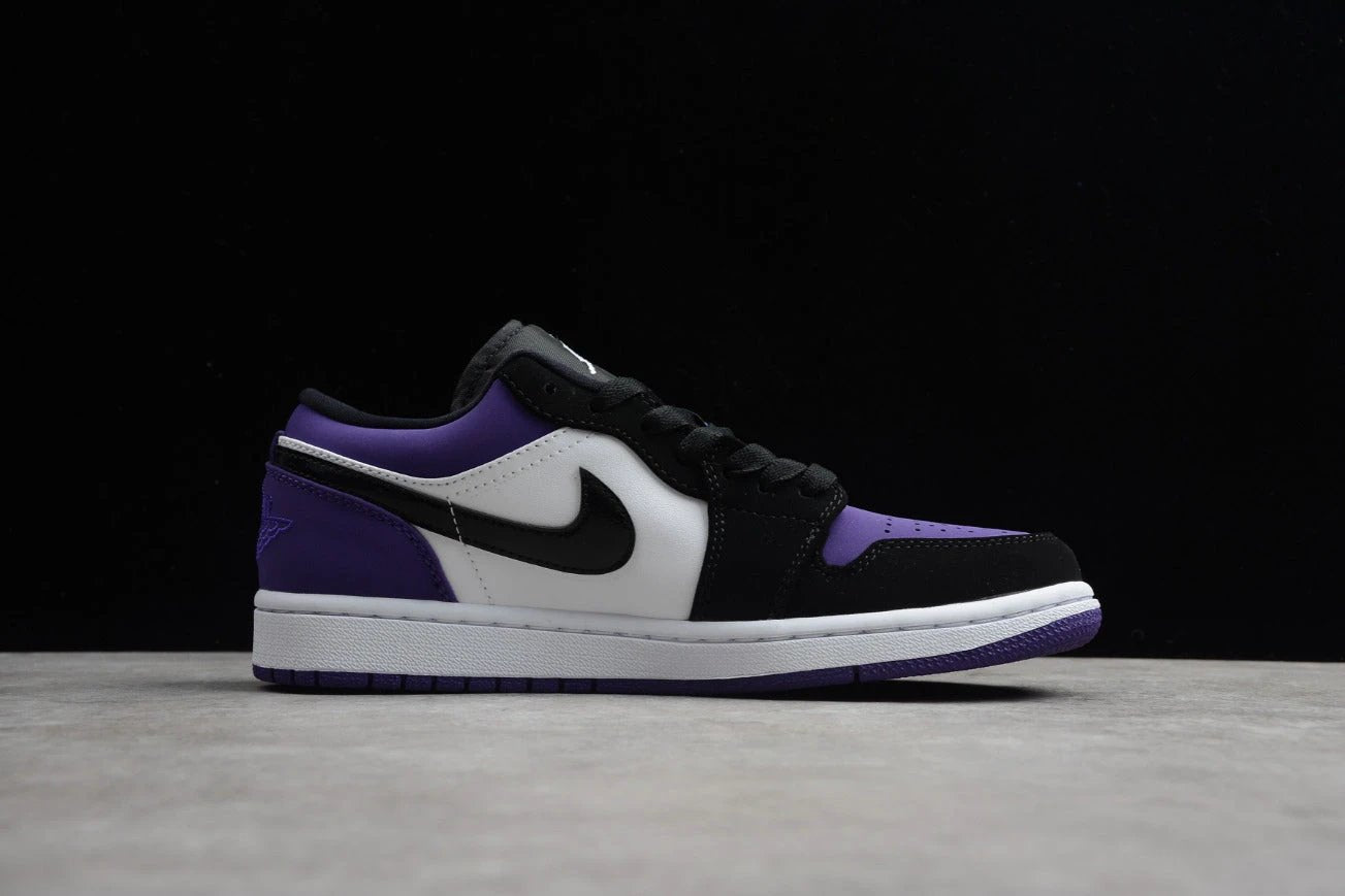 Air Jordan 1 Low Top Black Purple Toe by Air Jordan