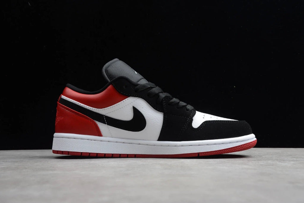 Air Jordan 1 Low Top Black Red Toe by Air Jordan
