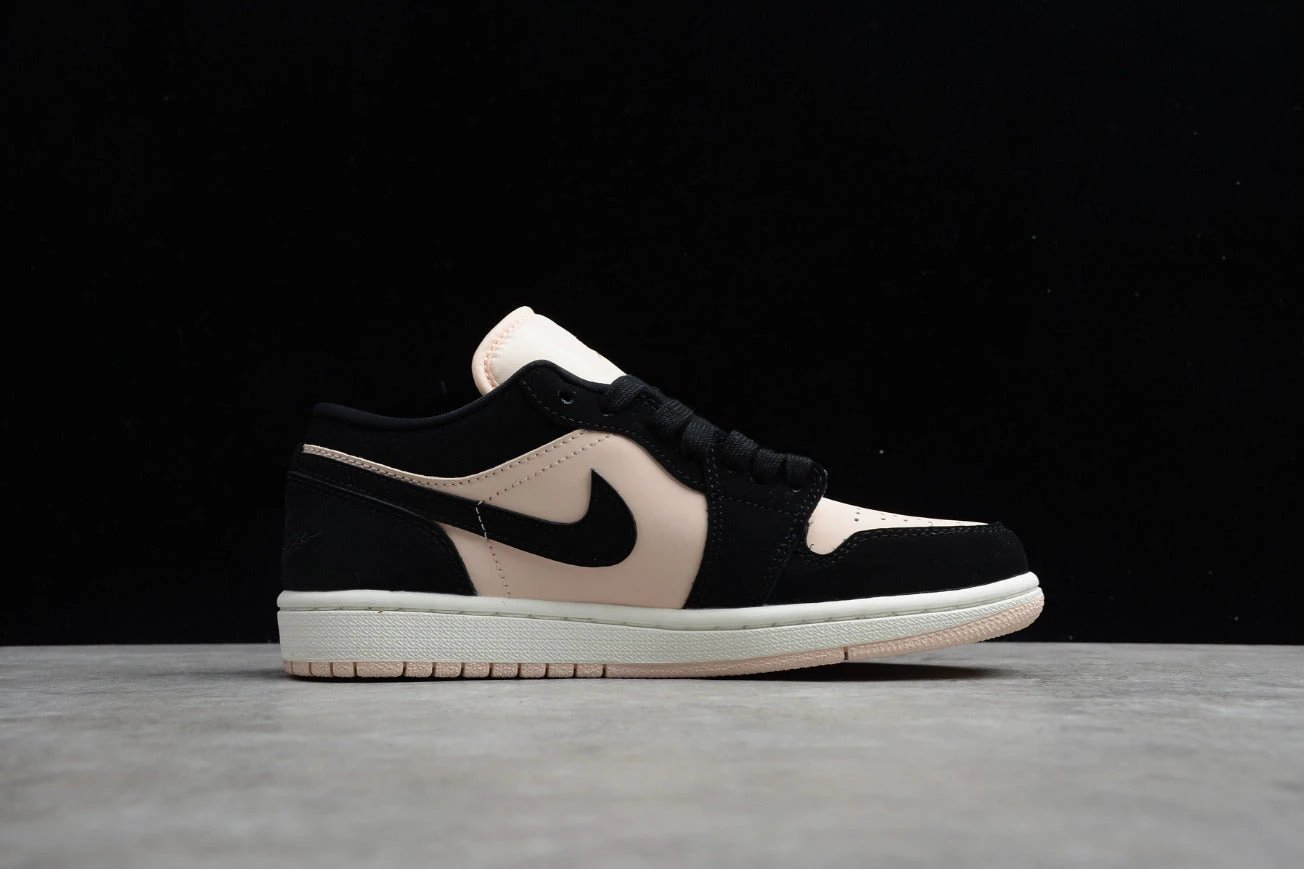 Air Jordan 1 Low Top Black and White Pink by Air Jordan
