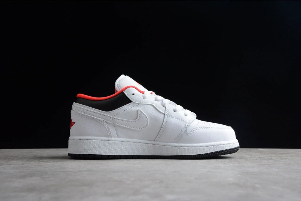Air Jordan 1 Low Top White Red by Air Jordan