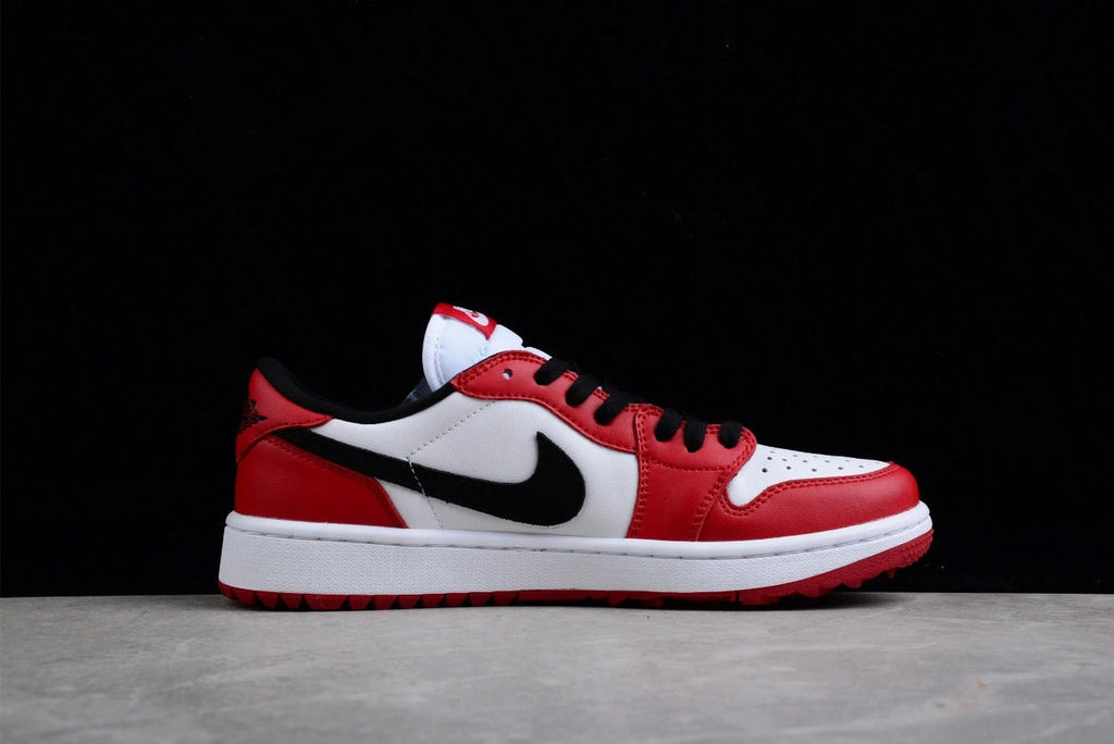 Air Jordan 1 Low White Black Red by Air Jordan