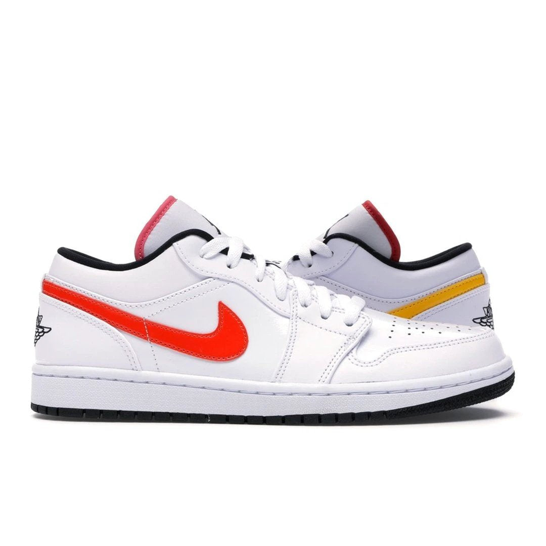 Air Jordan 1 Low White Multi-Color Red Yellow by Air Jordan