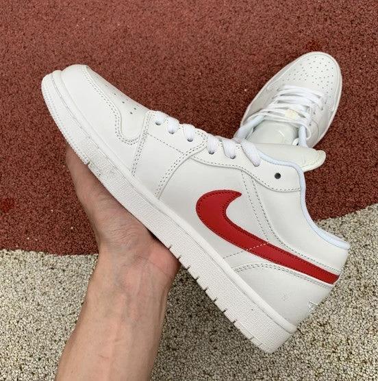 Air Jordan 1 Low White Red by Air Jordan