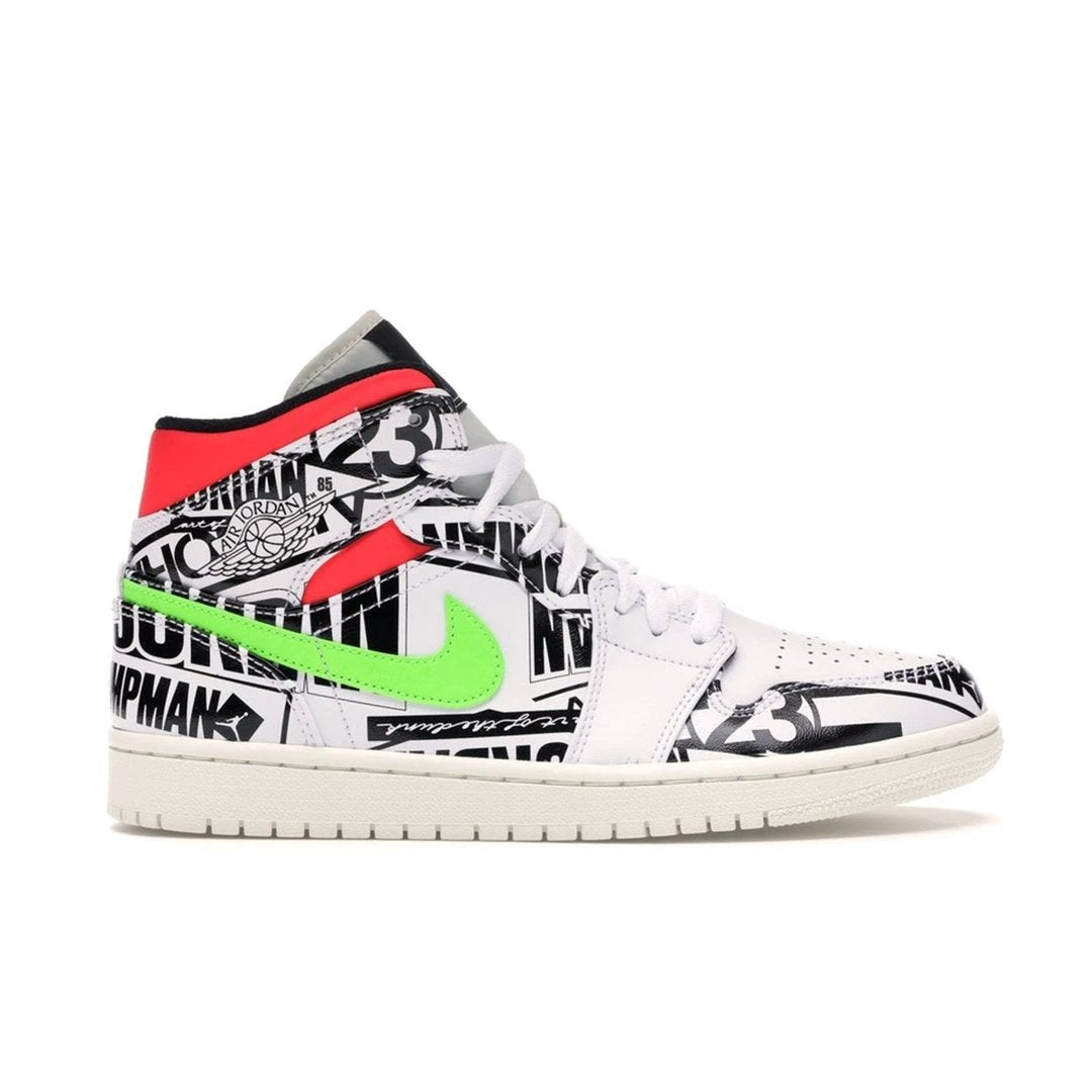 Air Jordan 1 Mid All Over Logos by Air Jordan